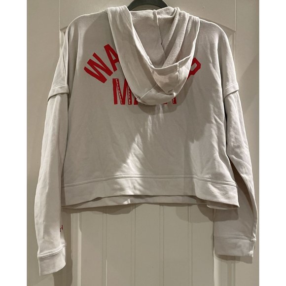 Under armour Loose Blood Sweat Respect Cropped Hoodie Pullover Oversized Sz Med - Picture 6 of 12